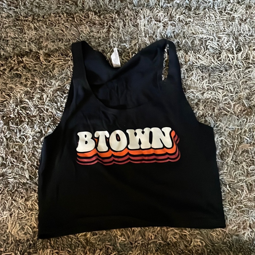 Black crop top